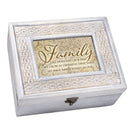 Our Roots Remain Petite Whitewashed Music Box Plays Wonderful World