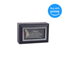 Cottage Garden Angels Hold Hands Matte Black Jewelry Music Box Plays Amazing Grace