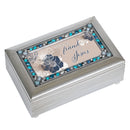 A Friend Jeweled Silver Finish Music Box Plays Friend In Jesus