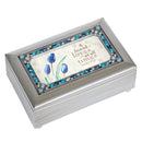 A Friend Loves Jeweled Silver Finish Music Box Plays Friend In Jesus