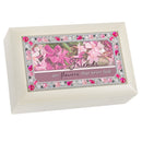 Friends Are Flowers Jeweled Ivory Music Box Plays You Light Up My Life