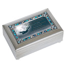 Who Hope Jeweled Silver Finish Music Box Plays How Great Thou Art