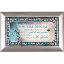 Someone Special Jeweled Silver Finish Music Box Plays Wind Beneath My Wings