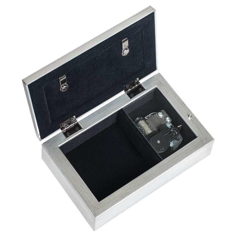 Granddaughter Jeweled Silver Music Box Plays You Are My Sunshine