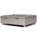 Dear Aunt Jeweled Silver Finish Music Box Plays Wonderful World