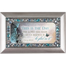 Cottage Garden This is The Day Lord Has Made Brushed Silvertone Jewelry Music Box Plays in The Garden