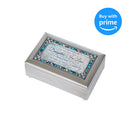 Daughter In Law Jeweled Silver Music Box Plays Wind Beneath My Wings