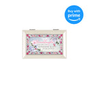Cottage Garden Granddaughter You are Sunshine Matte Ivory Jewelry Music Box Plays You Light Up My Life