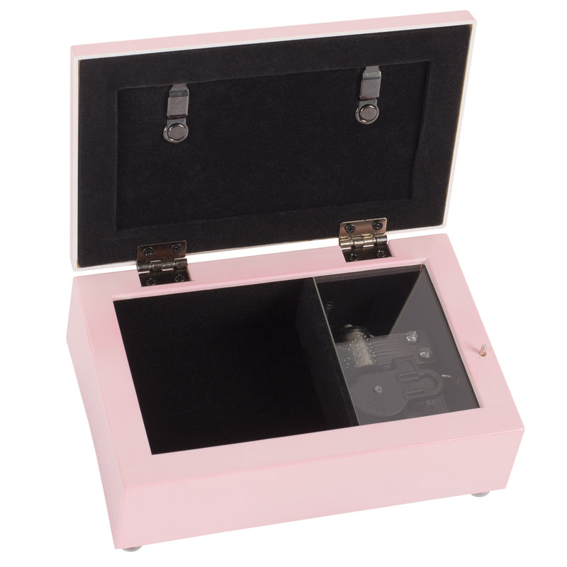 Cottage Garden Sweet Granddaughter I Love You Matte Pink Jewelry Music Box Plays You are My Sunshine