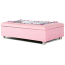 Cottage Garden Sweet Granddaughter I Love You Matte Pink Jewelry Music Box Plays You are My Sunshine