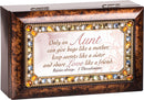 Cottage Garden Only an Aunt Can Give Hugs Woodgrain Jewelry Music Box Plays How Great Thou Art