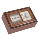 Friend Treasures Woodgrain Music Box Plays Wind Beneath My Wings