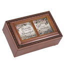 Friends Beautiful Gift Woodgrain Music Box Plays Wind Beneath My Wings