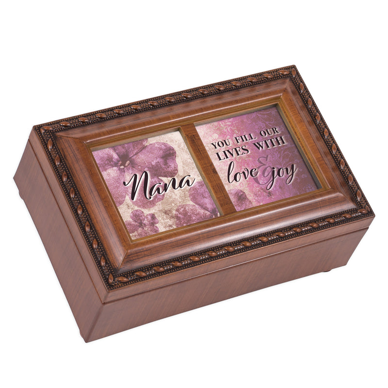Nana You Fill Our Lives Woodgrain Music Box Plays You Light Up My Life