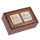Sister Together Woodgrain Music Box Plays You Light Up My Life