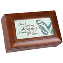 When I Count My Blessings Woodgrain Music Box Plays Unchained Melody