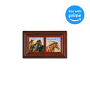 Cottage Garden Follow Your Dreams Woodgrain Rope Trim Jewelry Music Box Plays Wonderful World