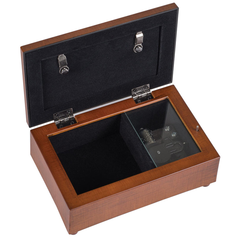 Congratulations Graduate Woodgrain Jewelry Music Box Plays Pomp And Circumstance