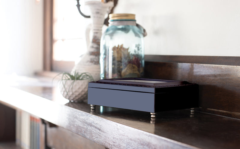 Cottage Garden Sister May You Always Feel Love Matte Black Jewelry Music Box Plays Wonderful World