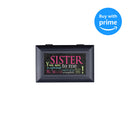 Cottage Garden Sister So Important World Not Complete Matte Black Jewelry Music Box Plays You Light Up My Life