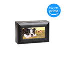 Cottage Garden Love My Boston Terrier Matte Black Jewelry Music Box Plays Wonderful World