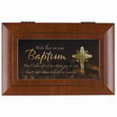Love On Your Baptism Woodgrain Music Box Plays Amazing Grace