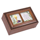 First Communion Woodgrain Music Box Plays How Great Thou Art