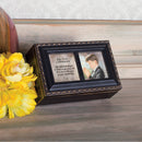 First Communion Black Rope Trim Music Box Plays Handel's Hallelujah