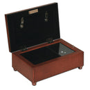 Communion Woodgrain Rope Trim Music Box Plays Handel's Hallelujah