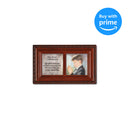 First Communion God Beside You Woodgrain Rope Trim Jewelry Music Box Plays Handel's Hallelujah