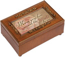 Cottage Garden Mom Your Love Means World Woodgrain Embossed Jewelry Music Box Plays Amazing Grace