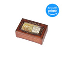 Cottage Garden Mom You are Loved Woodgrain Embossed Jewelry Music Box Plays Wind Beneath My Wings