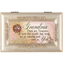 Grandma Treasures Valuable Petite Rose Music Box Plays Amazing Grace