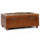 Cottage Garden Aunt Fortunate to Have You Woodgrain Embossed Jewelry Music Box Plays Wonderful World