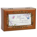 Cottage Garden Mom Times Together Treasures Woodgrain Rose Petite Music Box Plays Friend in Jesus