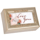 Love You Inspirational Petite Rose Music Box Plays How Great Thou Art