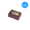 Cottage Garden Serenity Prayer Ocean Waves Rose Wood Finish Jewelry Music Box Plays You are My Sunshine