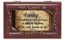 Cottage Garden Family Branches in a Tree Rose Wood Finish Jewelry Music Box Plays Canon in D