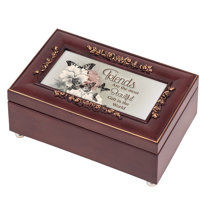 Friends Most Beautiful Petite Rose Music Box Plays Canon in D