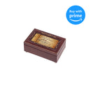 Cottage Garden All Things Through Him Rosewood Finish Jewelry Music Box Plays Canon in D