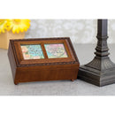Cottage Garden Madrina Godmother Wood Finish Small Jewelry Music Box Ave Maria