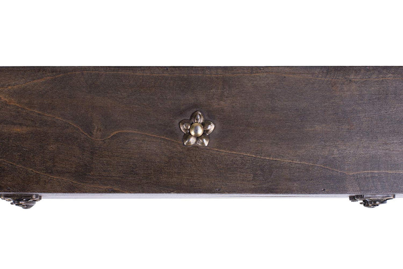 Handcrafted Wood Magic Wand Box, 18 inch, Weathered Grey