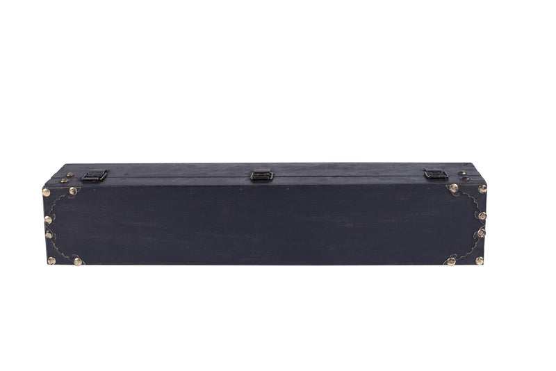 Handcrafted Wood Magic Wand Box, 18 inch, Midnight Black