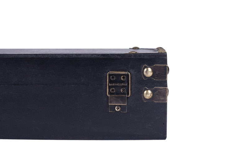 Handcrafted Wood Magic Wand Box, 18 inch, Midnight Black