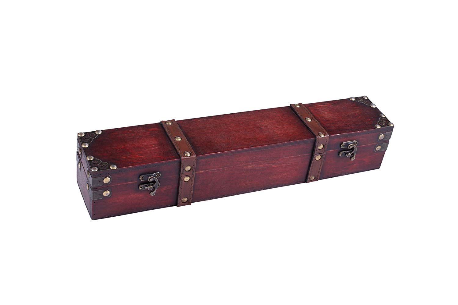 Magic Wand Box Handcrafted Wood Magic Wand Box, 18 inch, Mahogany
