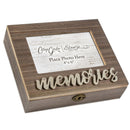 Metal Applique Memories Music Box Plays Wind Beneath My Wings