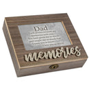 Dad I Love You Metal Applique Memories Music Box Plays Wonderful World