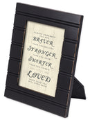 Loved Black Beaded 8 x 10 Framed Art Plaque - Holds 5x7 Photo