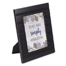 Amazing Black Beaded 8 x 10 Framed Art Plaque - Holds 5x7 Photo