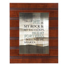 Fortress Woodgrain Beaded 8 x 10 Framed Art Plaque - Holds 5x7 Photo